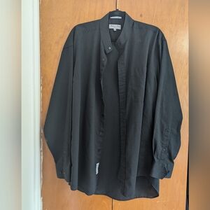 Christian Dior Collarless Button Up Shirt